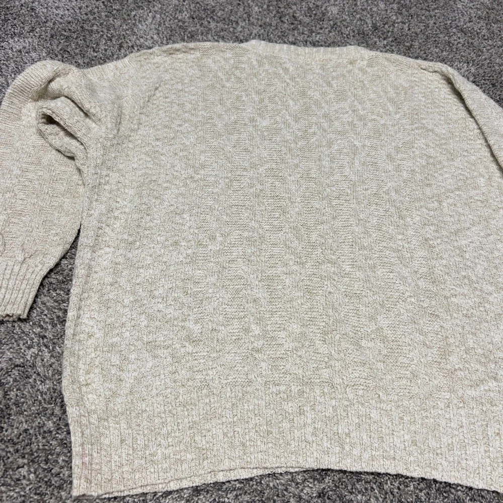 Vintage Peconic Bay Traders Sweater XL Cream Beige Knit Crewneck Grandpa Core